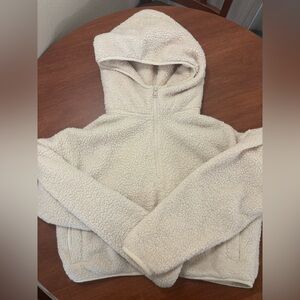 Aritzia Cozy Cream Sherpa Hoodie